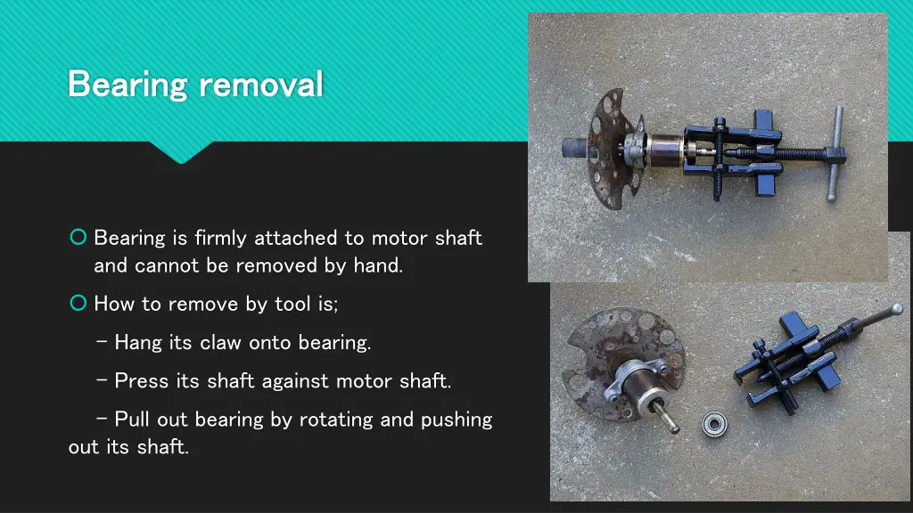 bearing removal bearing removal