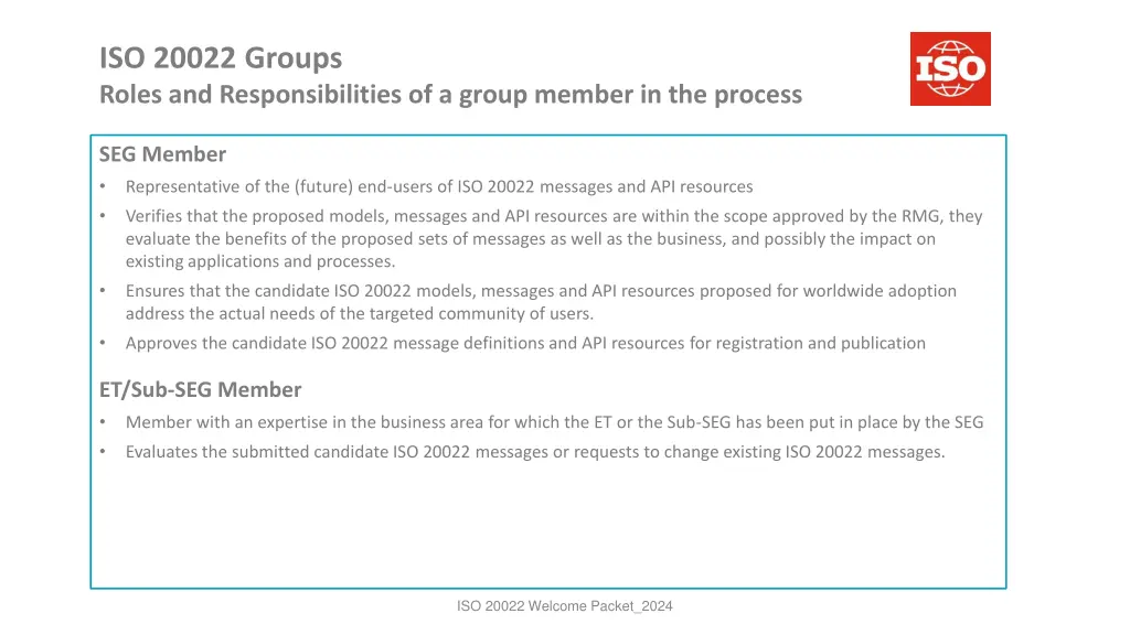 iso 20022 groups roles and responsibilities 1