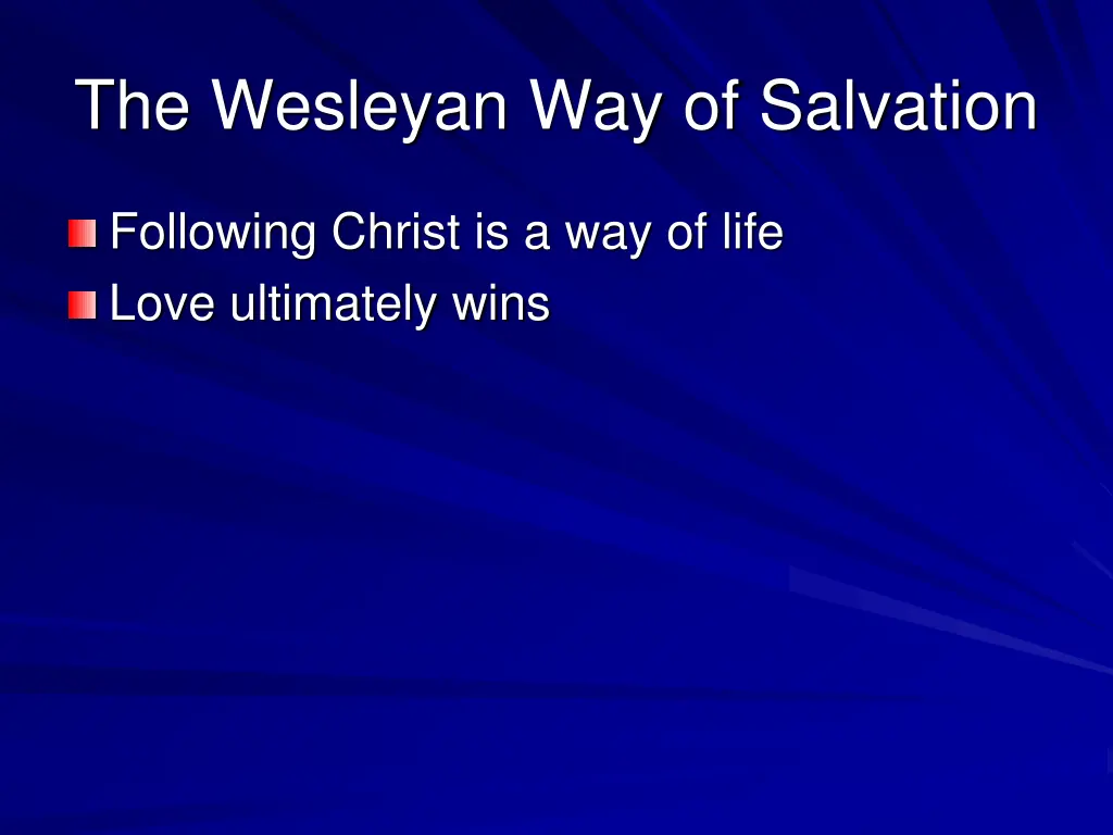 the wesleyan way of salvation 1