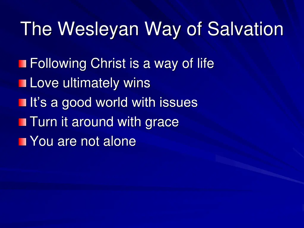 the wesleyan way of salvation 4