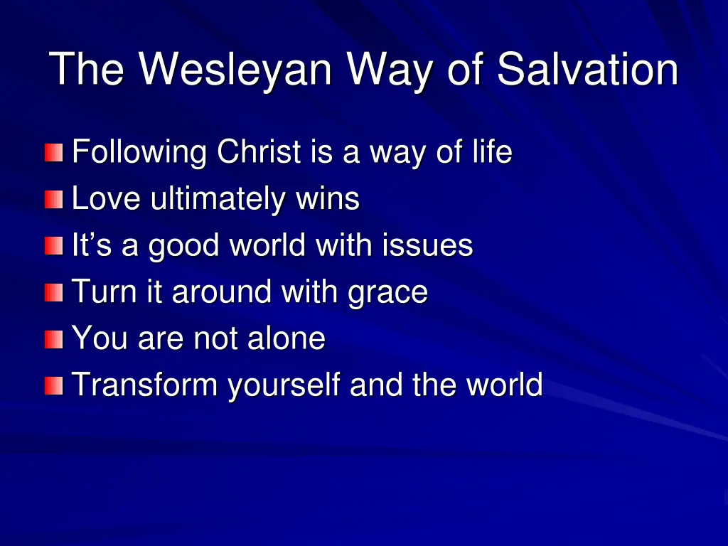 the wesleyan way of salvation 5