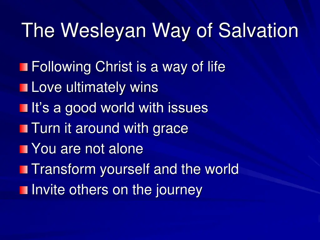 the wesleyan way of salvation 6