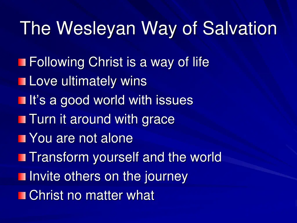 the wesleyan way of salvation 7