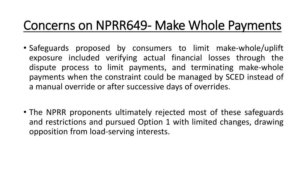 concerns on nprr649 concerns on nprr649 make 1