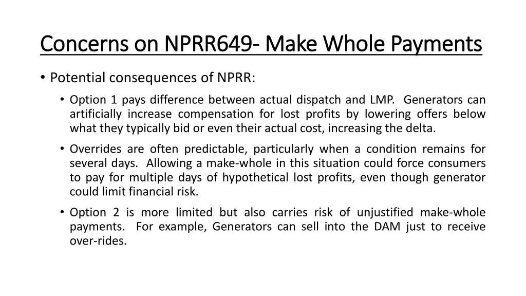 concerns on nprr649 concerns on nprr649 make