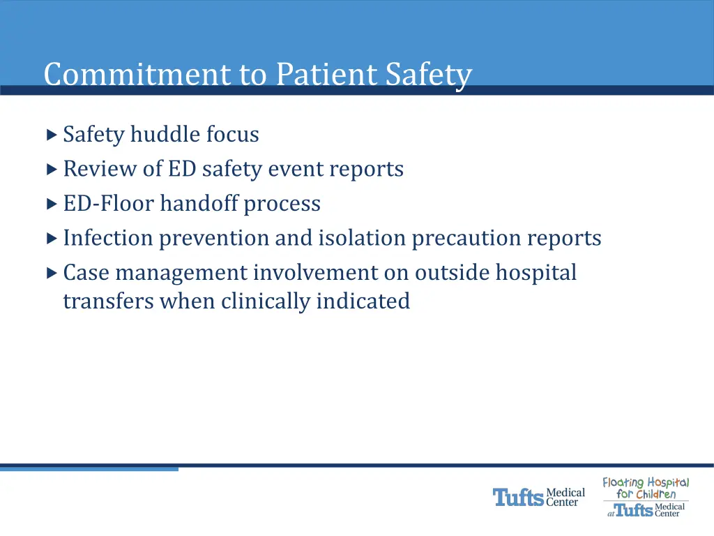 commitment to patient safety