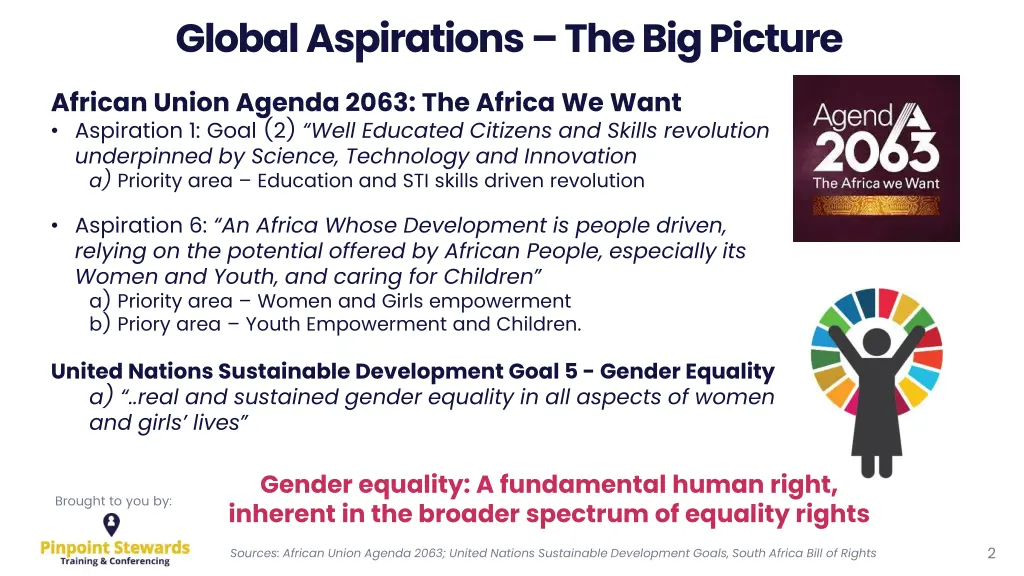 global aspirations the big picture