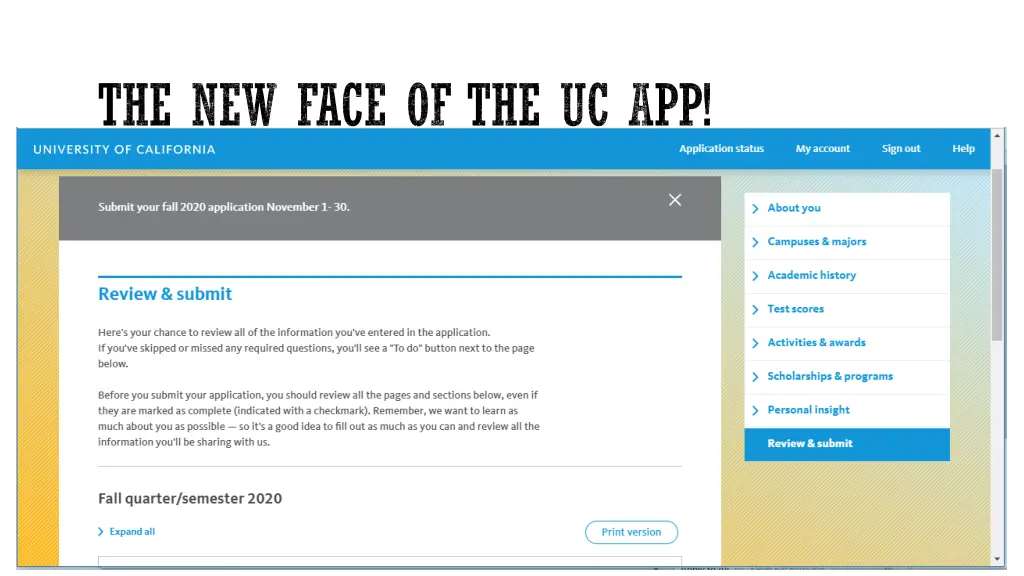 the new face of the uc app