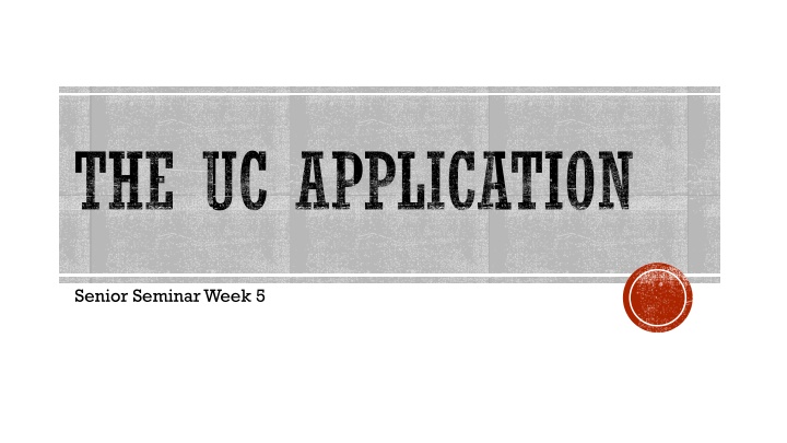 the uc application