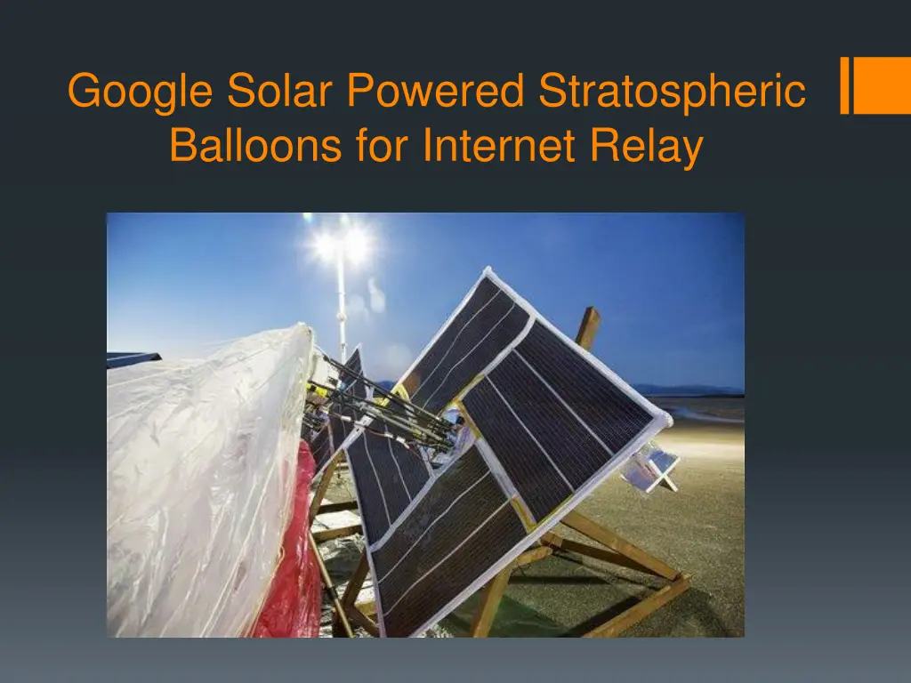 google solar powered stratospheric balloons