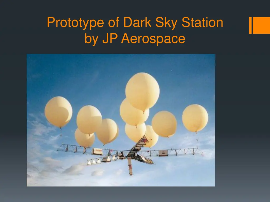 prototype of dark sky station by jp aerospace