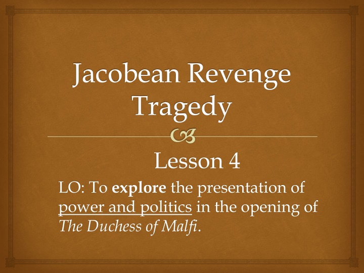 jacobean revenge tragedy