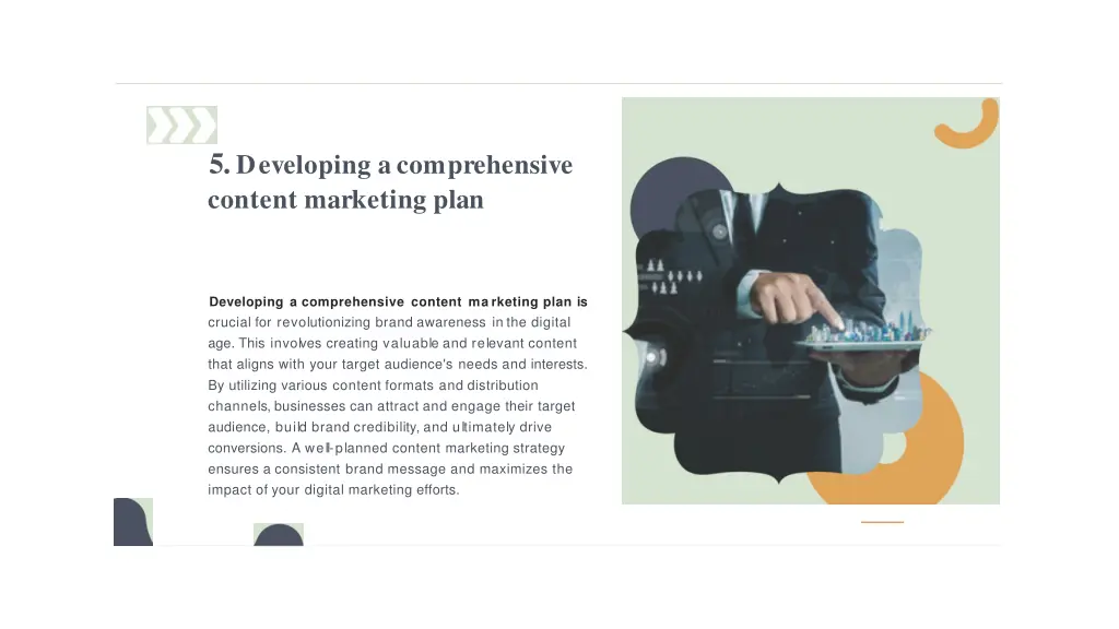 5 developing acomprehensive content marketing plan