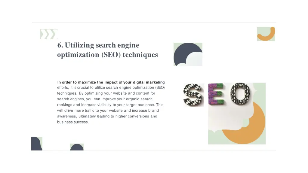 6 utilizing search engine optimization