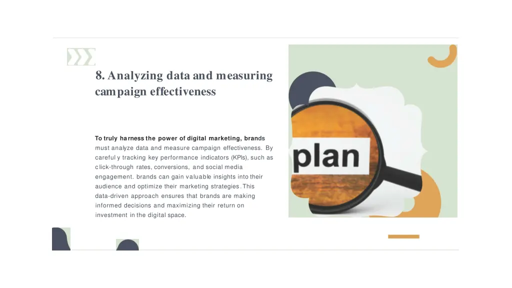 8 analyzing data and measuring campaign