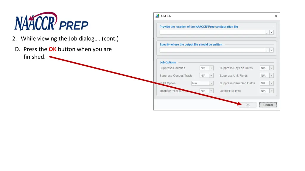 2 while viewing the job dialog cont 3