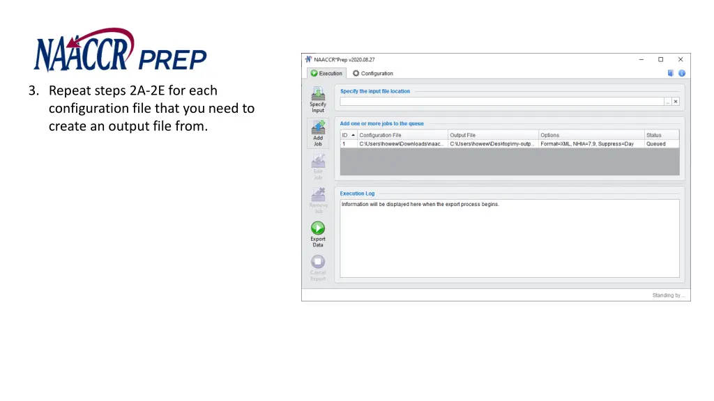 3 repeat steps 2a 2e for each configuration file