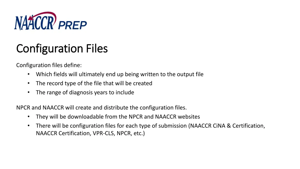 configuration files configuration files