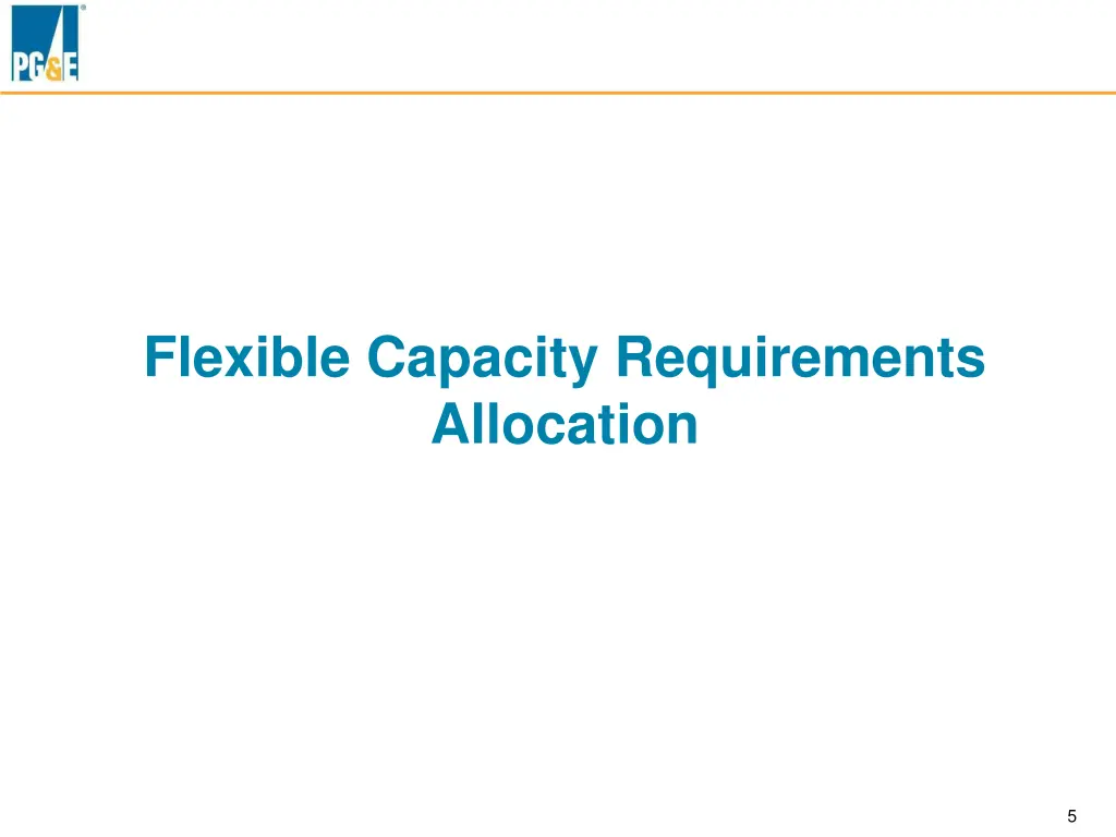 flexible capacity requirements allocation