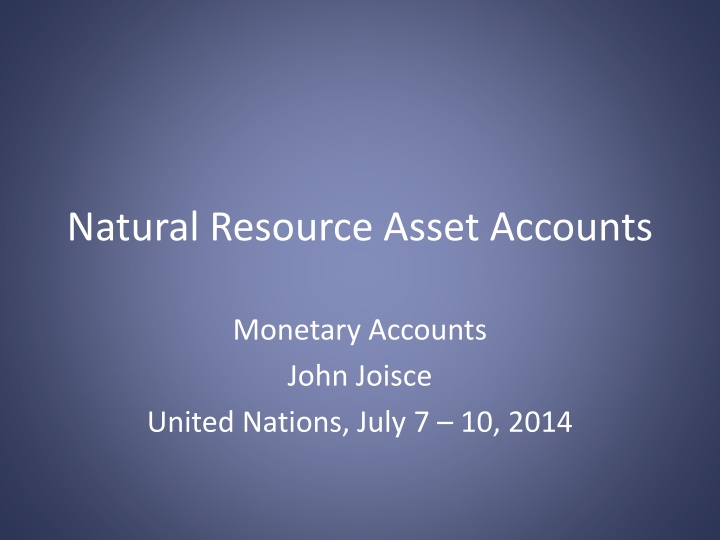 natural resource asset accounts