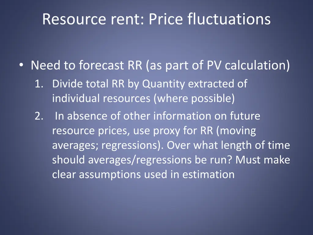 resource rent price fluctuations 1