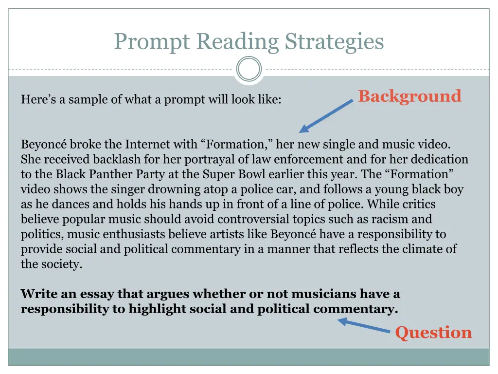 prompt reading strategies