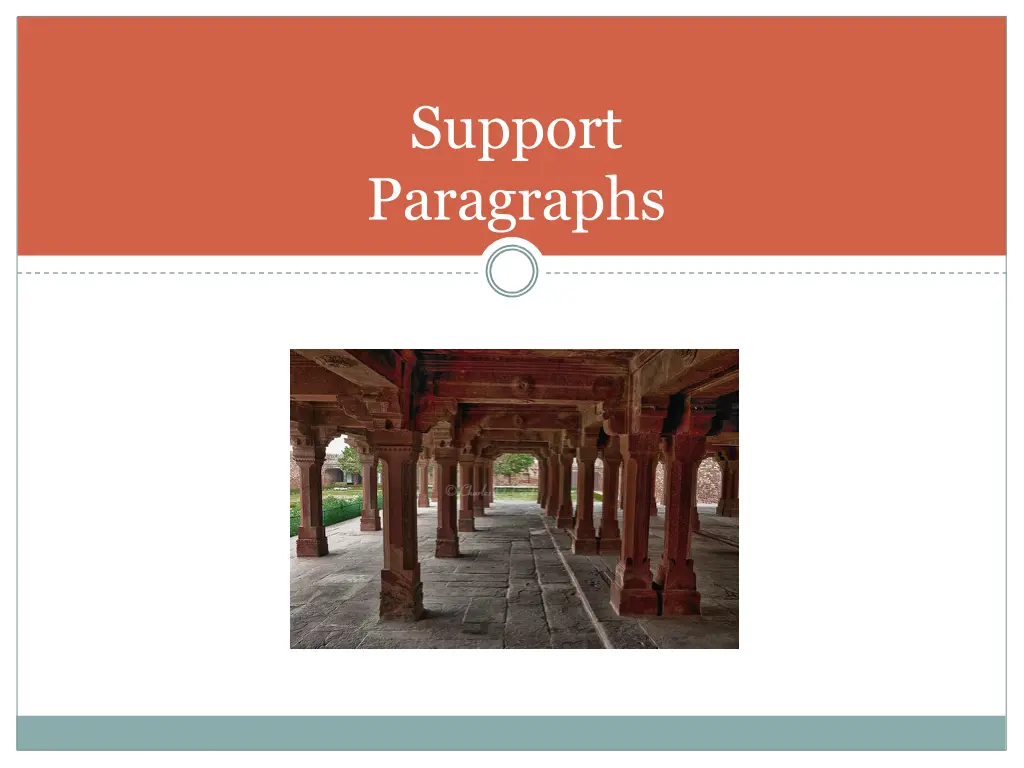 support paragraphs