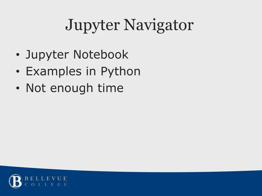 jupyter navigator