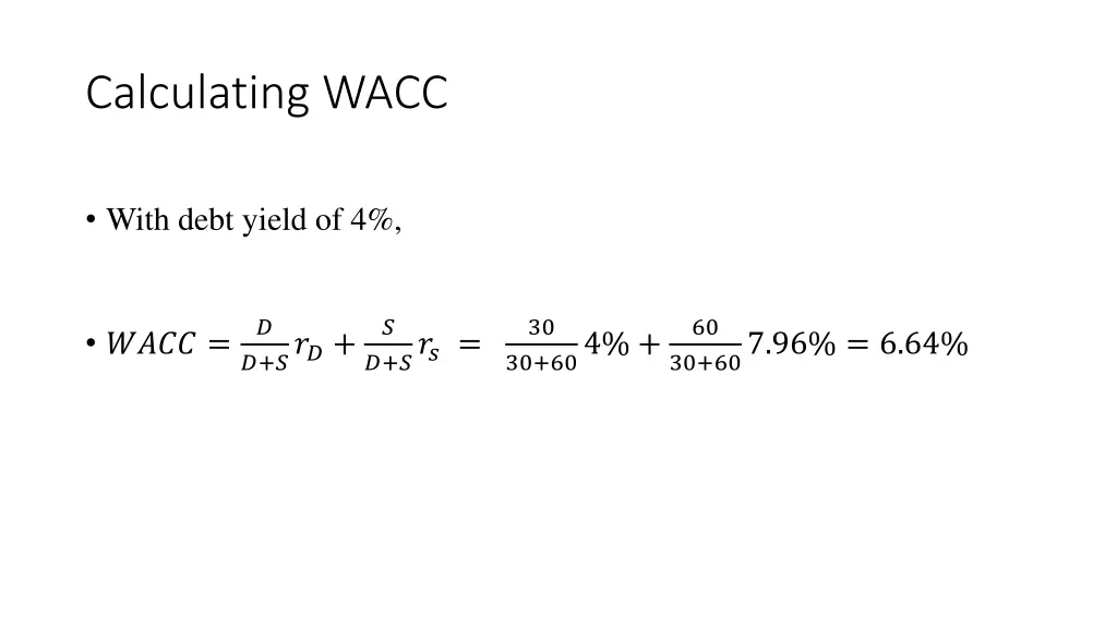 calculating wacc