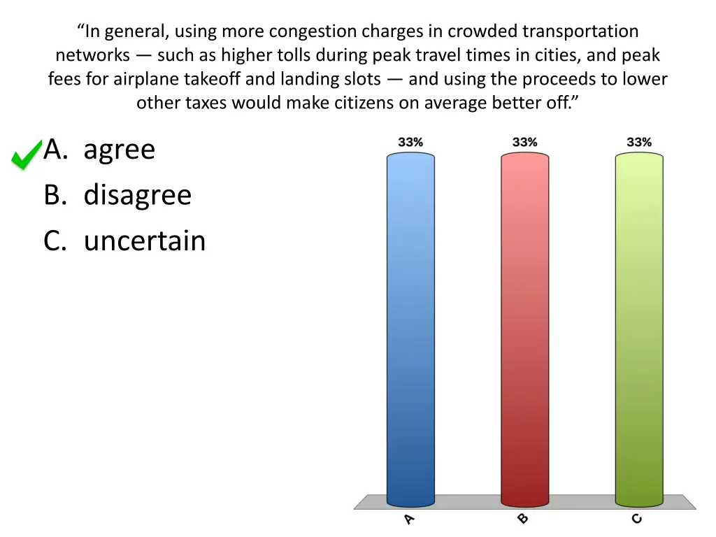 in general using more congestion charges