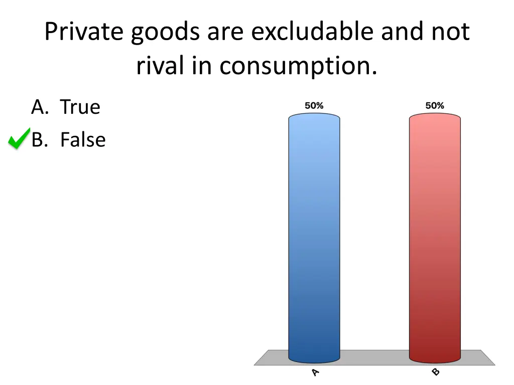 private goods are excludable and not rival