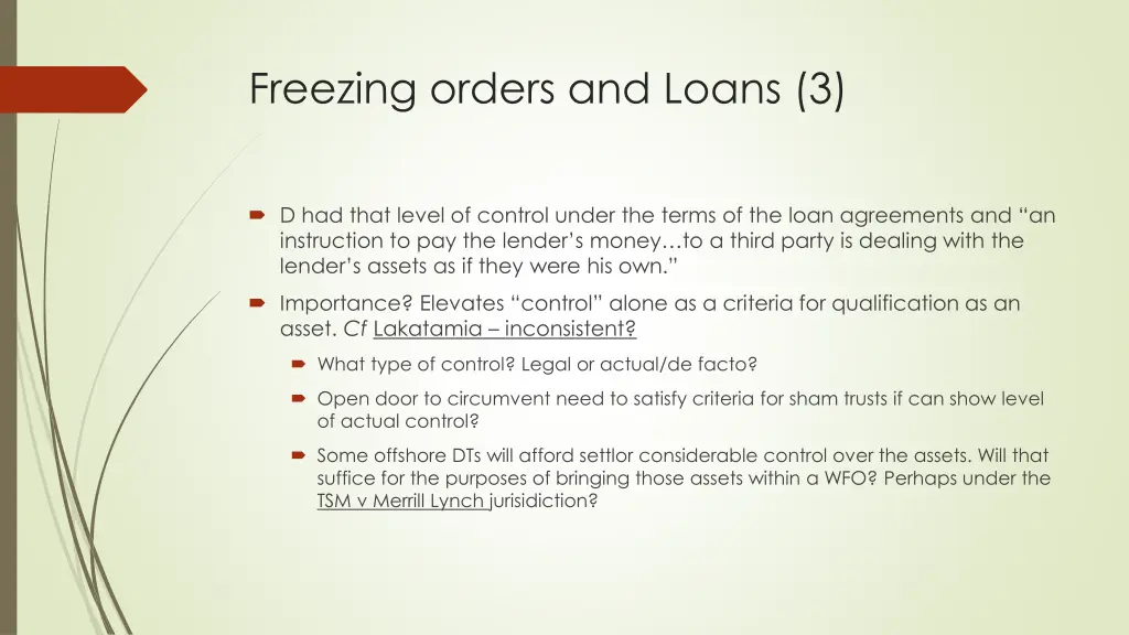 freezing orders and loans 3