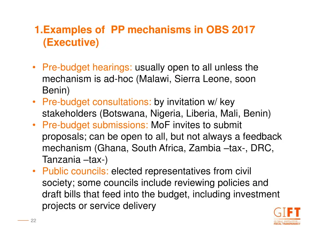 1 examples of pp mechanisms in obs 2017 executive