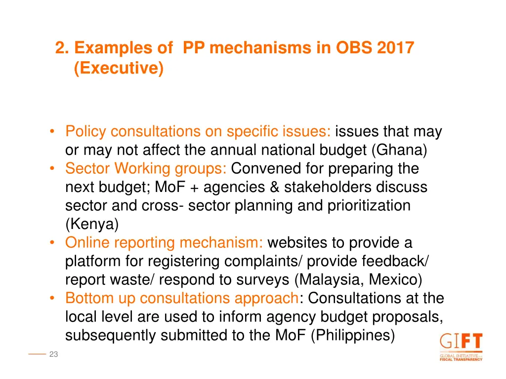 2 examples of pp mechanisms in obs 2017 executive