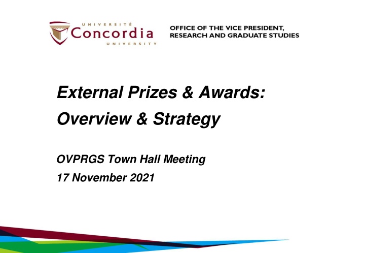 external prizes awards overview strategy