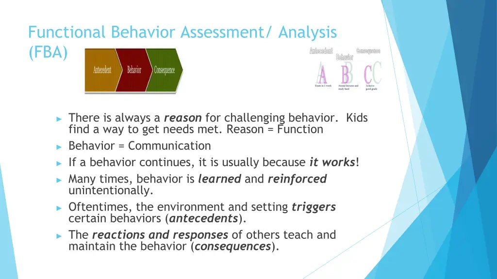 functional behavior assessment analysis fba