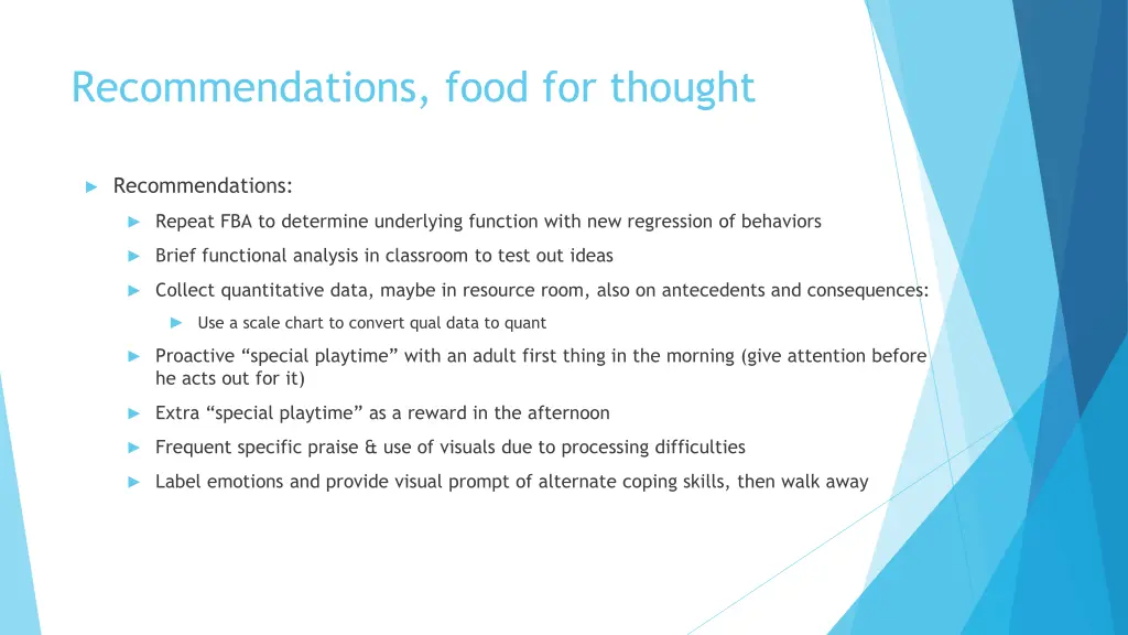 recommendations food for thought