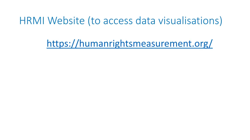 hrmi website to access data visualisations