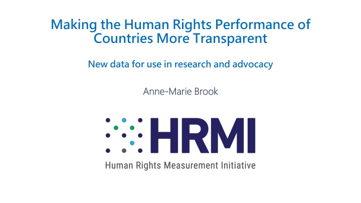 making the human rights performance of countries