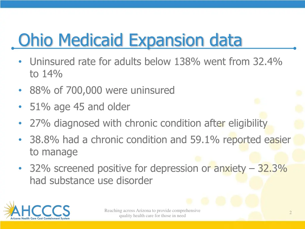 ohio medicaid expansion data