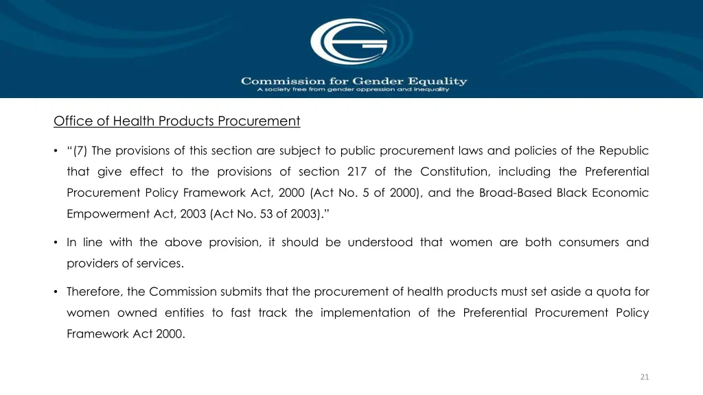 office of health products procurement