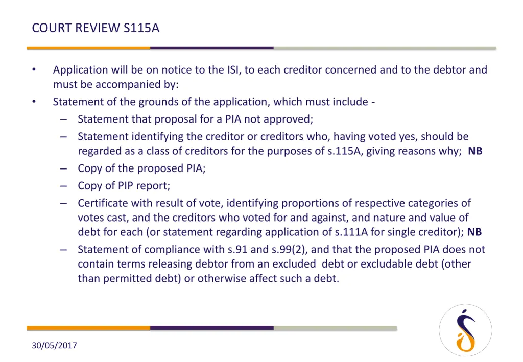 court review s115a 1