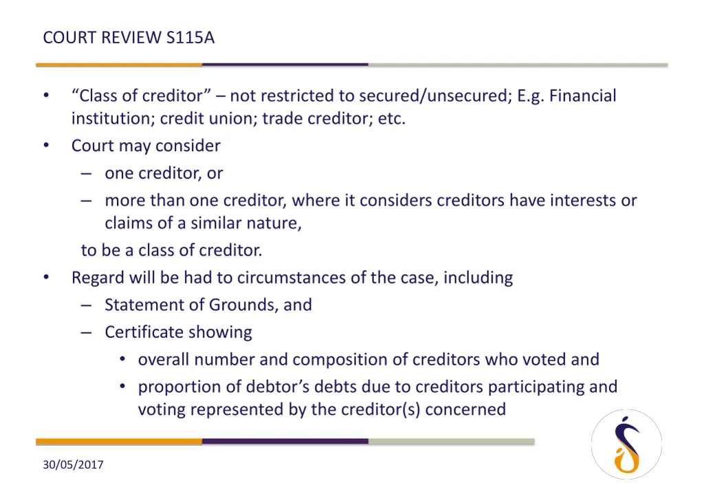 court review s115a 2