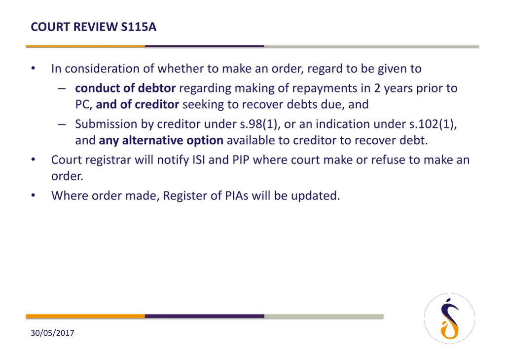 court review s115a 6