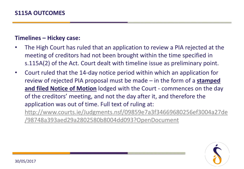 s115a outcomes