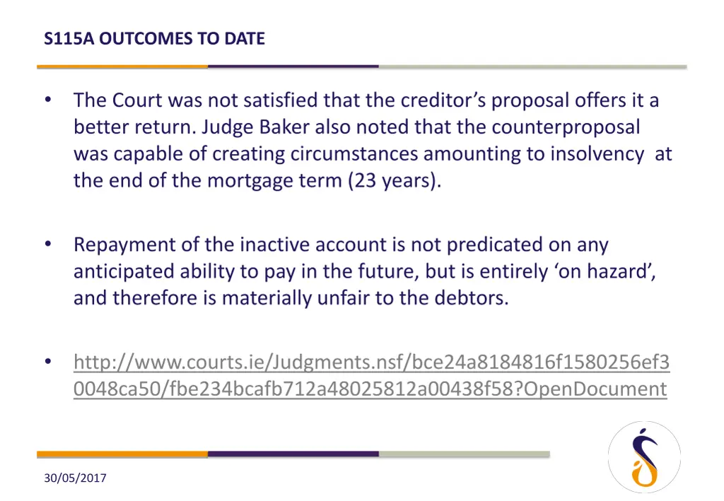 s115a outcomes to date 15