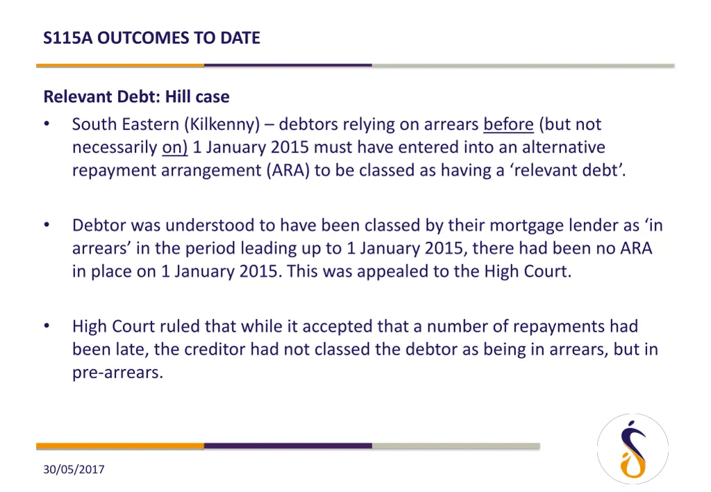 s115a outcomes to date 3