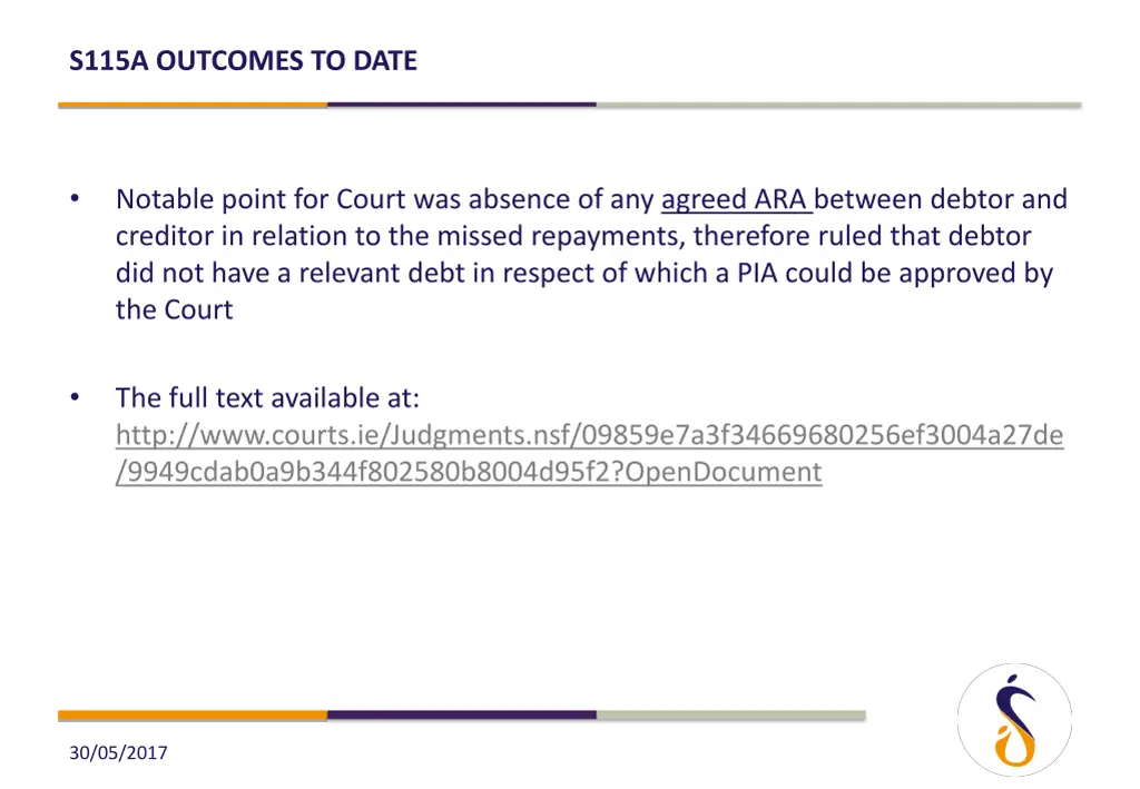 s115a outcomes to date 4