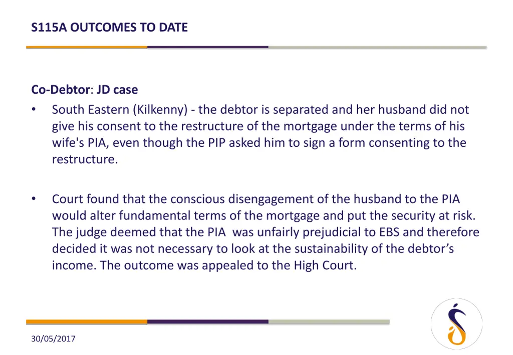 s115a outcomes to date 7