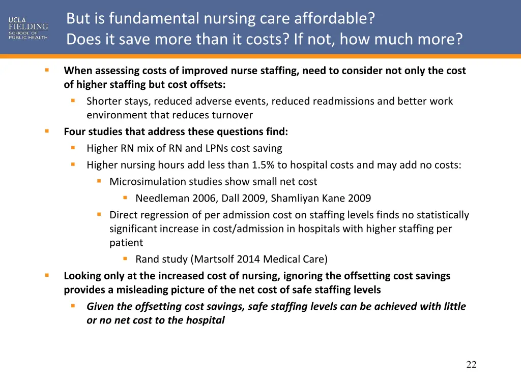 but is fundamental nursing care affordable does